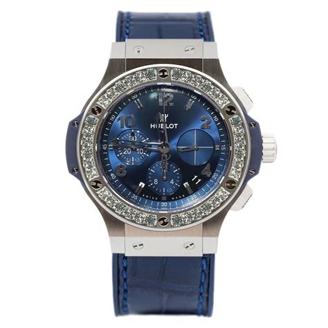 Hublot Big Bang Blue Diamonds Chrono 341.SX.7170.LR Box/Pap